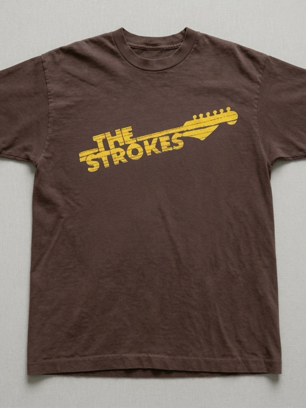 The Strokes Brown Logo Graphic Tee